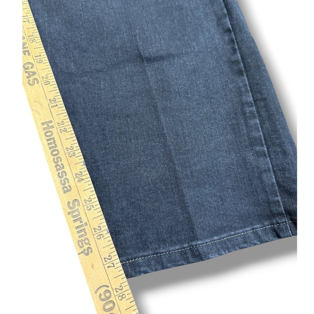 Wrangler Authentics Mens Black Denim Jeans 42x28 Straight Fit Dark Wash Classic - Picture 5 of 5